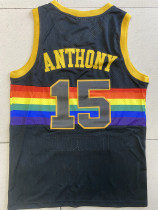 NBA Nuggets # 15 Anthony Snow mountain black top Mesh Jersey