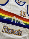 NBA Nuggets # 15 Anthony snow mountain white top Mesh Jersey