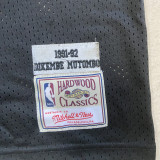 NBA Nuggets # 55 mutombo Snow mountain black top Mesh Jersey