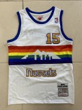 NBA Nuggets # 15 Anthony snow mountain white top Mesh Jersey