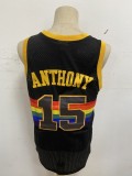 NBA Nuggets # 15 Anthony Snow mountain black top Mesh Jersey