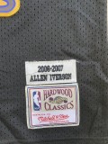 NBA Nuggets # 3 Lverson Snow mountain black top Mesh Jersey