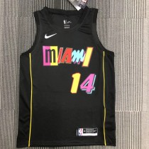 NBA Miami Heat HERRO #14 Black Top Quality Hot Pressing