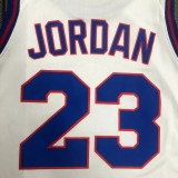 NBA Jordan #23 Tune Squad White Top Quality Hot Pressing