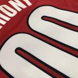 NBA Trail Blazers ANTHONY #00 Jordan Red Top Quality Hot Pressing