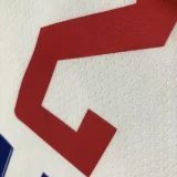NBA Clippers LEONARD #2 White 75th Anniversary Top Quality Hot Pressing