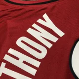 NBA Trail Blazers ANTHONY #00 Jordan Red Top Quality Hot Pressing
