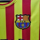 Retro Barcelona  Away Yellow 1:1 Quality Soccer Jersey   2013-2014