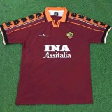 Retro Roma Home 1:1 Quality Soccer Jersey  1998-1999