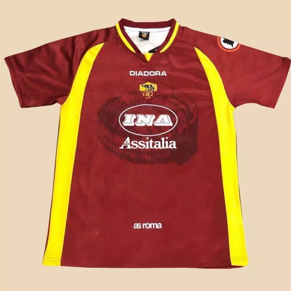 Retro Roma Home 1:1 Quality Soccer Jersey  1997-1998