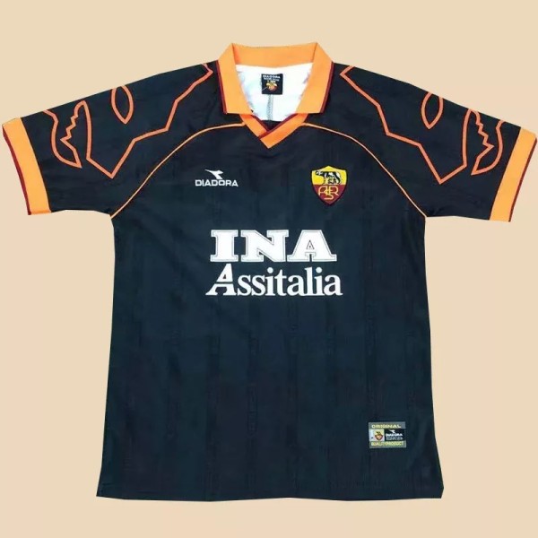 Retro Roma Away 1:1 Quality Soccer Jersey  1999-2000