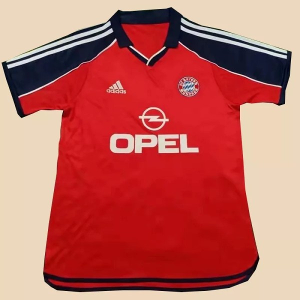 Retro Bayern Munich Home 1:1 Quality Soccer Jersey   1998-2000