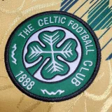 Retro  Celtic Away Yellow 1:1 Quality Soccer Jersey  1991-1992
