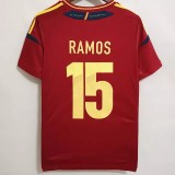 Retro Spain Home  1:1 Quality Soccer Jersey   2012