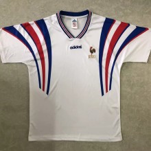 Retro France Away 1:1 Quality Soccer Jersey  1996