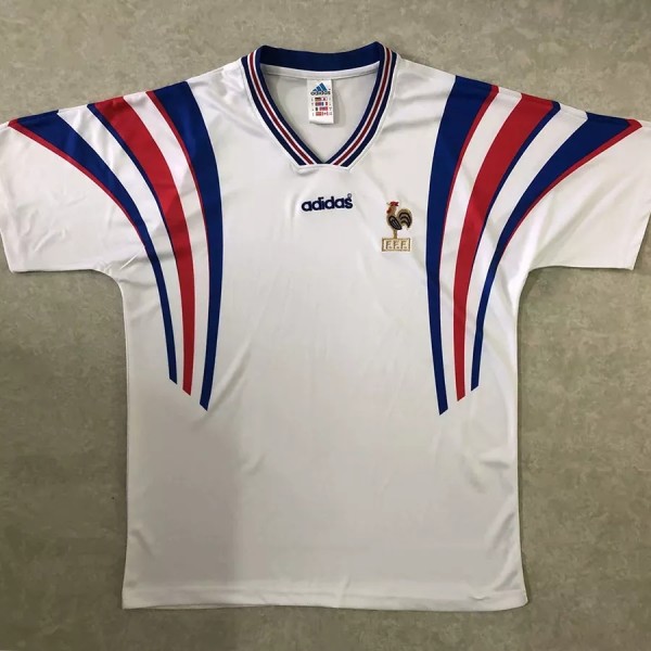 Retro France Away 1:1 Quality Soccer Jersey  1996