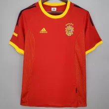 Retro Spain Home  1:1 Quality Soccer Jersey 2002