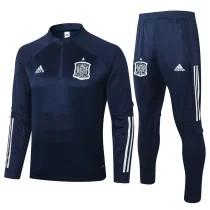 Spain Blue Half Pull Sweater Tracksuit 2020