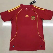 Retro Spain Home  1:1 Quality Soccer Jersey   2008
