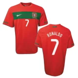 Retro  Portugal Home 1:1 Quality Soccer Jersey  2010