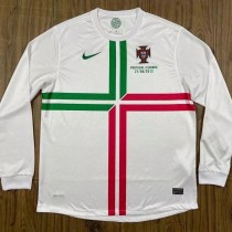 Retro Portugal Away Long Sleeve 1:1 Quality Soccer Jersey  2012