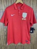 Retro England Away  1:1 Quality Soccer Jersey  2013-2014