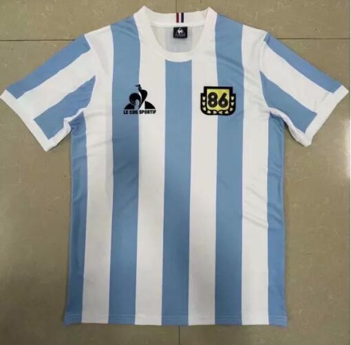 Retro Argentina Maradona Commemorative Edition  1:1 Quality Soccer Jersey  1986