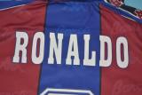Retro Barcelona Stadium  Long Sleeve 1:1 Quality Soccer Jersey  1996-1997