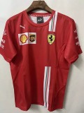 F1 Ferrari Red Short Sleeve Racing Suit(无领)