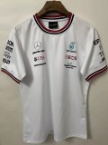 F1 Mercedes White Short Sleeve Racing Suit 2021