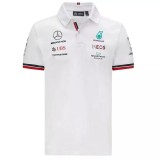 F1 Mercedes White Short Sleeve Racing Suit 2021