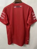 F1 Ferrari Red Short Sleeve Racing Suit(无领)