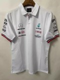 F1 Mercedes White Short Sleeve Racing Suit 2021