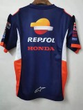 F1 HONDA Blue Short Sleeve Racing Suit