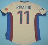 Retro Barcelona Away 1:1 Quality Soccer Jersey  1999-2000