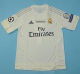 Retro Real madrid Home  1:1 Quality Soccer Jersey    2015-2016