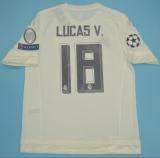 Retro Real madrid Home  1:1 Quality Soccer Jersey    2015-2016