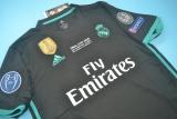 Retro Real Madrid Black UCL Final   1:1 Quality Soccer Jersey    2017-2018