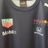 F1 Formula One Red Bull Cyan Short Sleeve Racing Suit(圆领) 2021