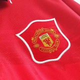 Retro  Manchester United Home Long sleeve 1:1 Quality Soccer Jersey  1994-1996