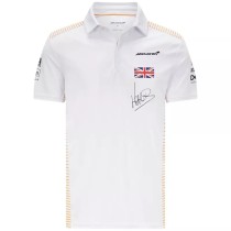 F1 Formula One Mclaren White Short Sleeve Racing Suit(迈凯轮) 2021