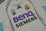 Retro Real Madrid Home  1:1 Quality Soccer Jersey    2006-2007