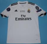 Retro Real Madrid Home  1:1 Quality Soccer Jersey    2018-2019