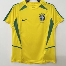Retro Brazil Home  1:1 Quality Soccer Jersey 2002  (S-4XL)