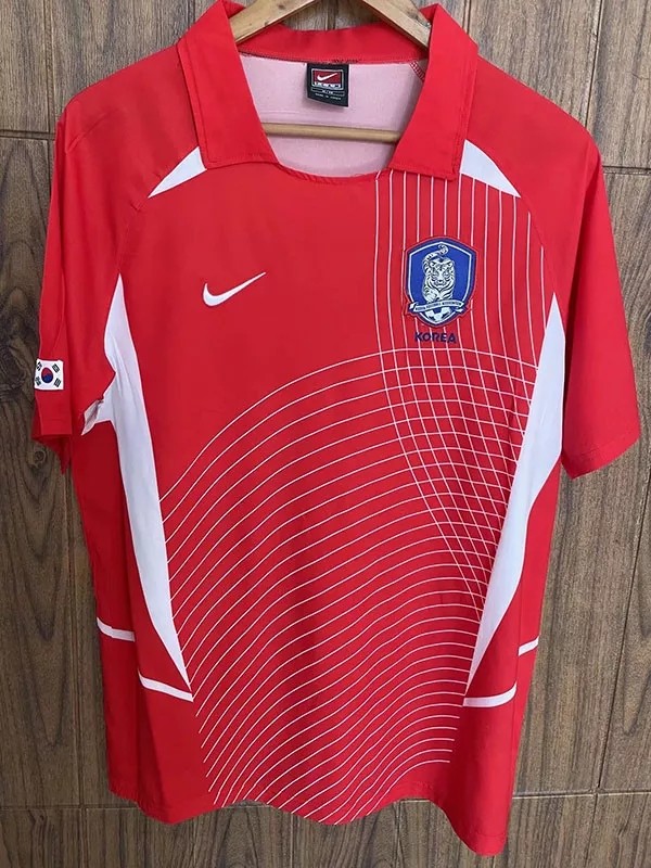 Retro Korea Home Fans 1:1 Quality Soccer Jersey   2002