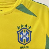 Retro Brazil Home  1:1 Quality Soccer Jersey 2002  (S-4XL)