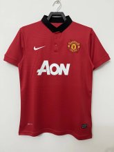 Retro Manchester United Home 1:1 Quality Soccer Jersey  2013-2014