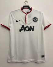 Retro Manchester United Away White  1:1 Quality Soccer Jersey   2012-2013
