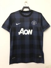 Retro Manchester United Away Blue  1:1 Quality Soccer Jersey 2013-2014
