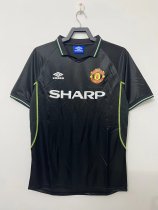 Retro  Manchester United 2RD  Away 1:1 Quality Soccer Jersey  1998